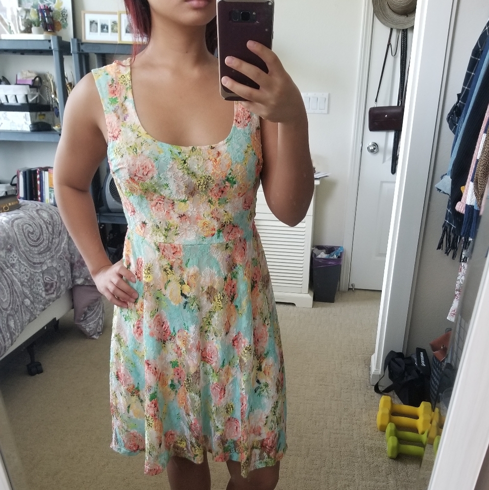 Floral lace dress